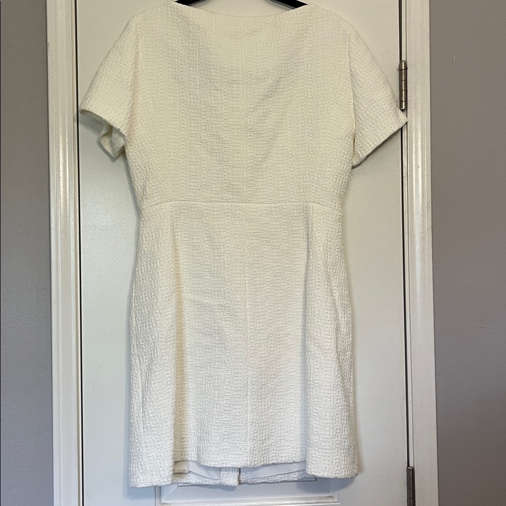 Maje White Ralasila Textured Mini Dress - Picture 2 of 7